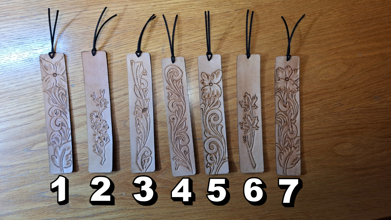 Marcadores de Livros em Couro Artesanal