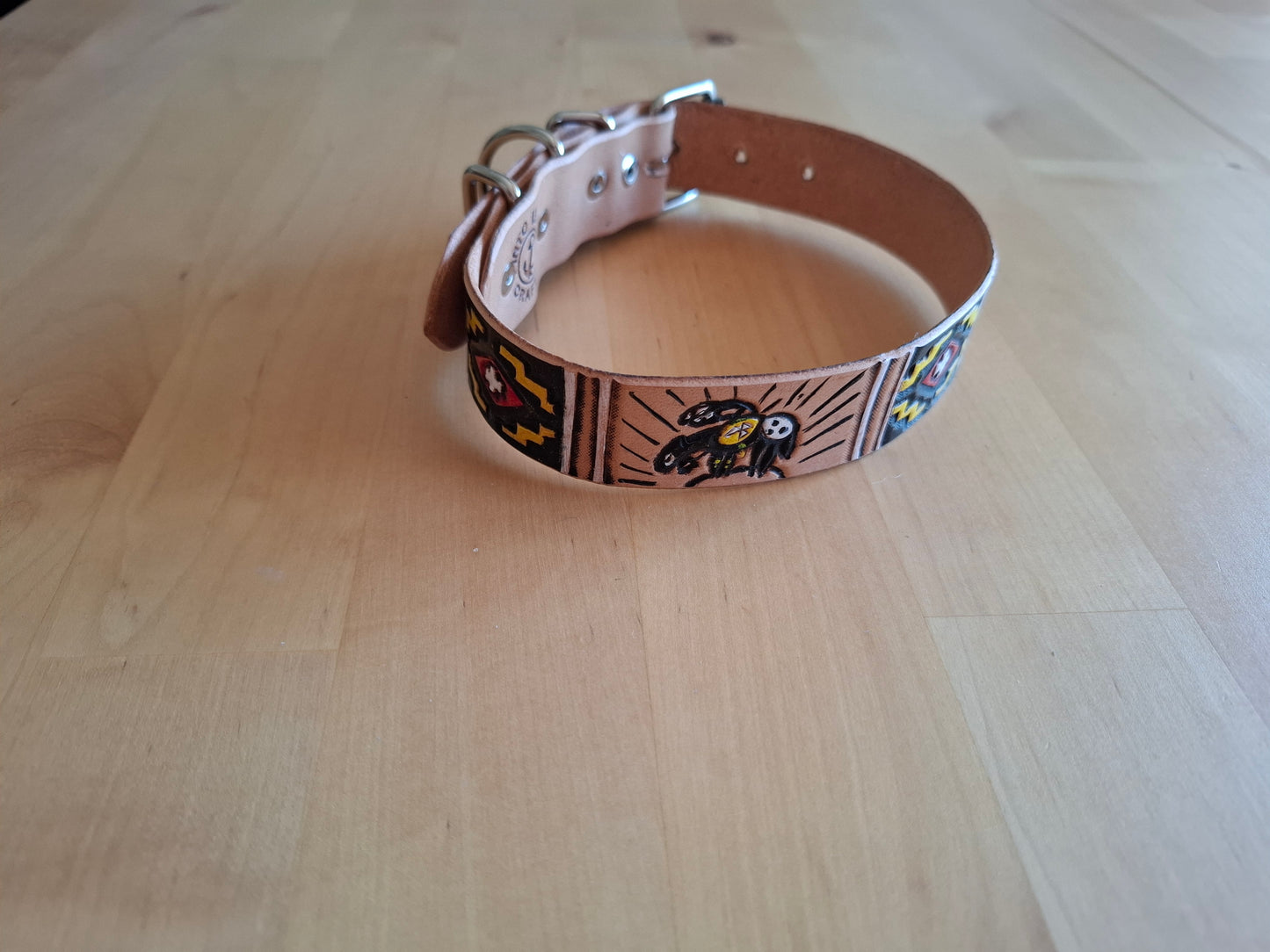 🐾 Coleira Personalizada Premium em Couro Genuíno – Artesanal, Elegante e Única