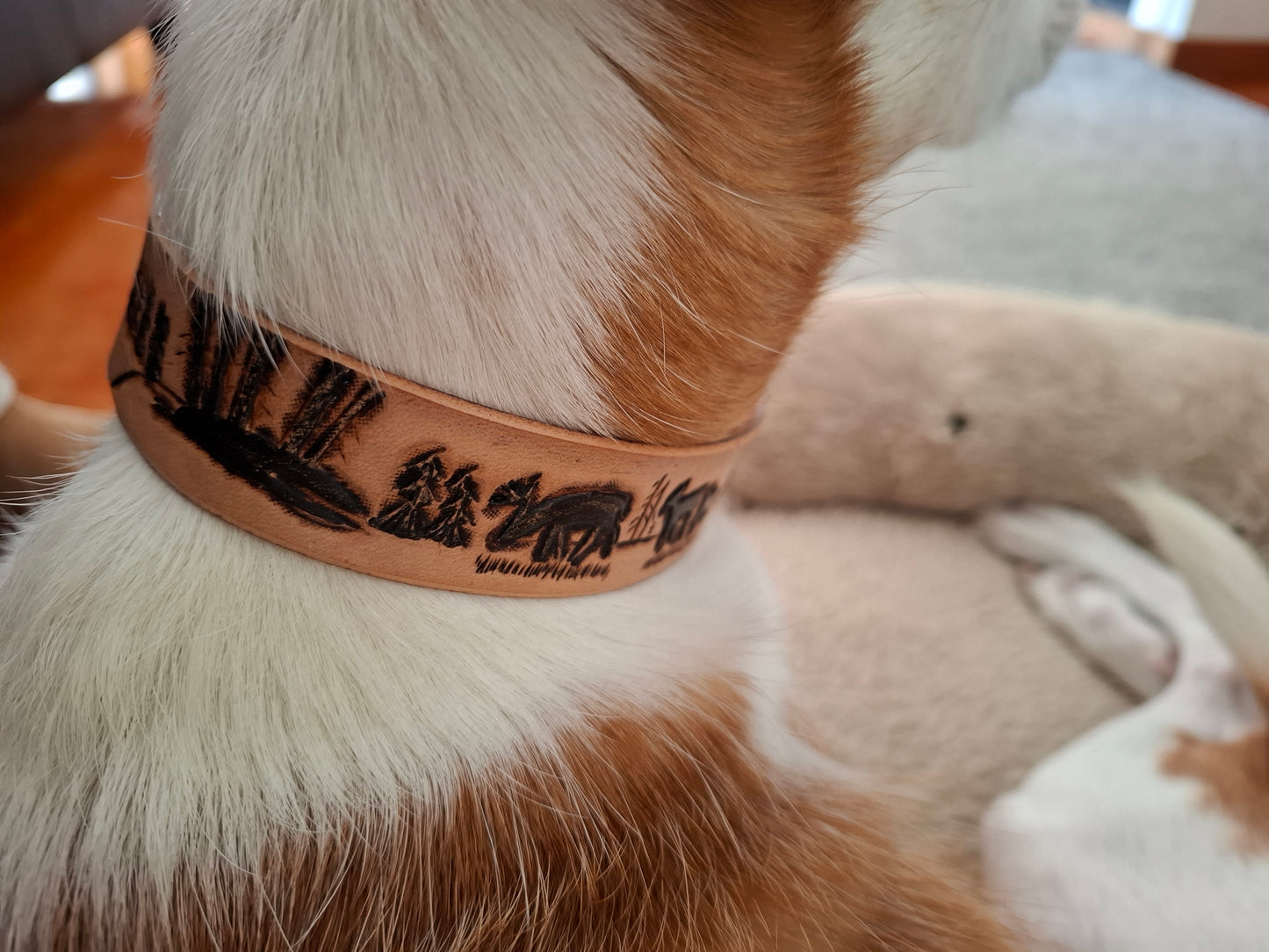 🐾 Coleira Personalizada Premium em Couro Genuíno – Artesanal, Elegante e Única