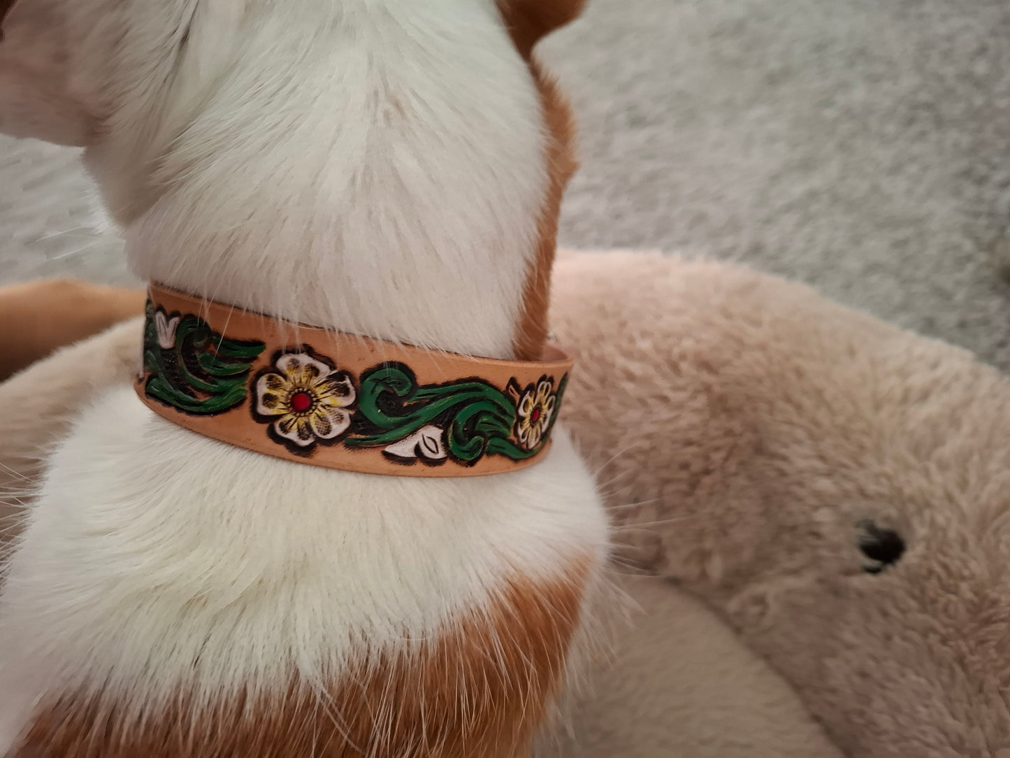 🐾 Coleira Personalizada Premium em Couro Genuíno – Artesanal, Elegante e Única