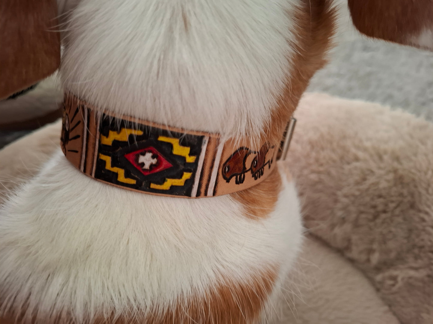 🐾 Coleira Personalizada Premium em Couro Genuíno – Artesanal, Elegante e Única